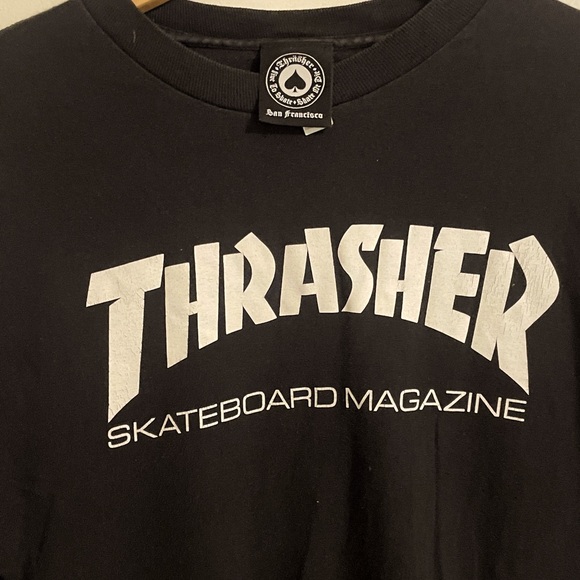 Thrasher Magazine Classic Black Long Sleeve Tee - Picture 1 of 3